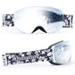 Qunature skidglasögon, snowboardglasögon för barn och vuxna som bär glasögon, anti-fog