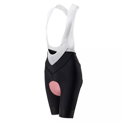 ROCKBROS Cykelbyxshorts för kvinnor med remmar, Vadderade Cykelhaklappshorts, MTB