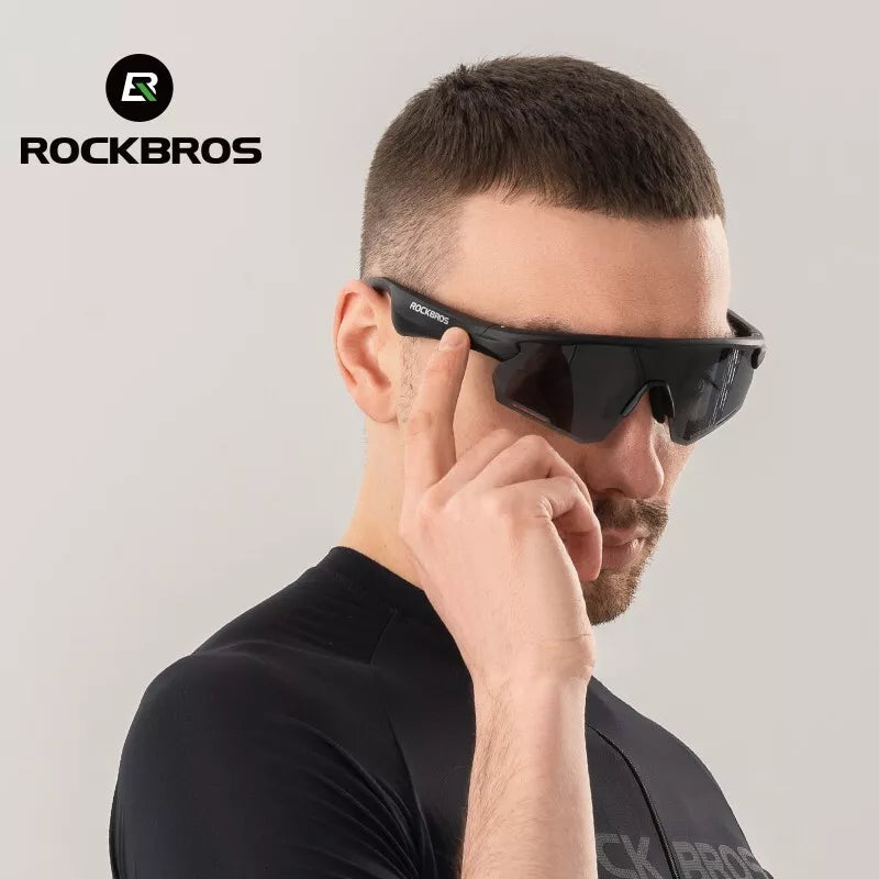 ROCKBROS Elektroniska Bluetooth-glasögon Cykel Motorcykel Bil Utomhus Löpning TAC