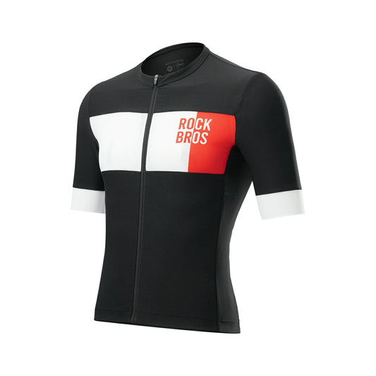 ROCKBROS Herrcykeltröja kortärm i colorblock-design