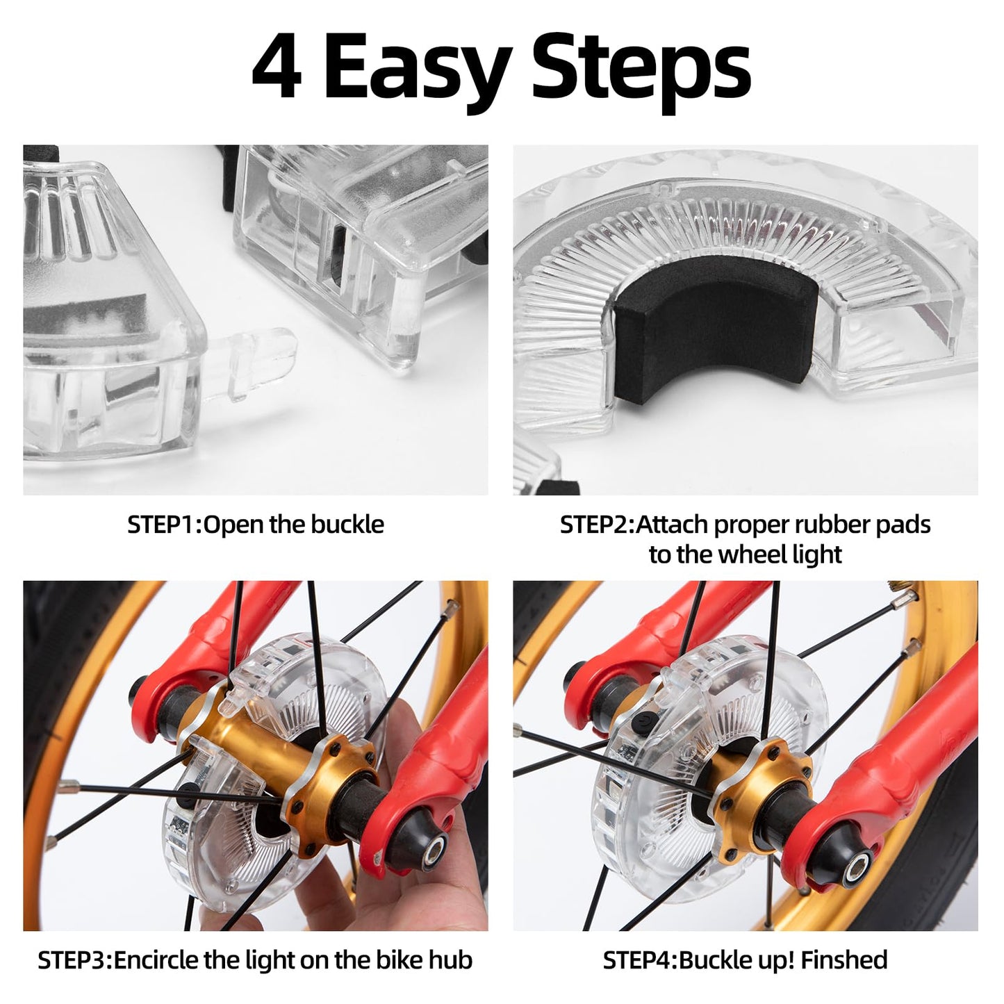 LED-hjulljus – Får ej användas på allmänna vägar. ROCKBROS