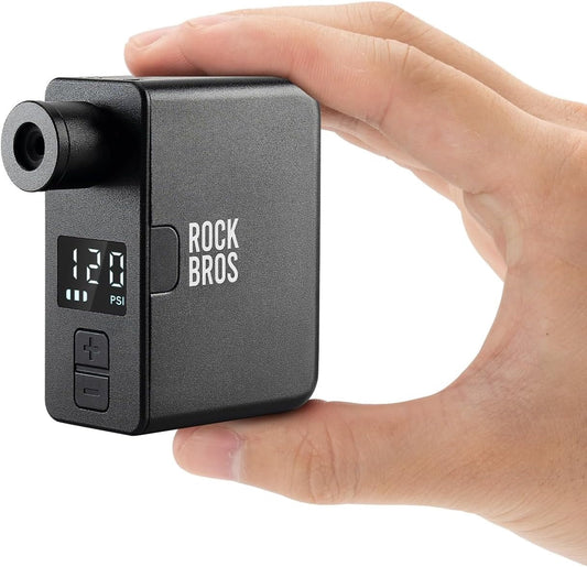 ROCKBROS elcykelpump 120PSI Bärbara minipumpar Uppladdningsbara 450mAh Tiny E-Pump Liten kompressor
