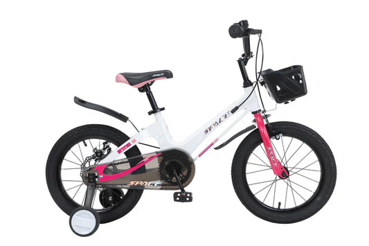 SKYS barncykel från 3 till 9 år 14/16/18 tum rosa