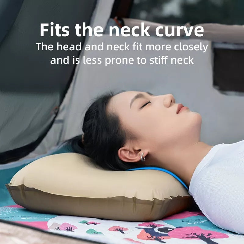 Qunature Camping Kudde Strandkudde Kudde Utomhus Uppblåsbar Kudde