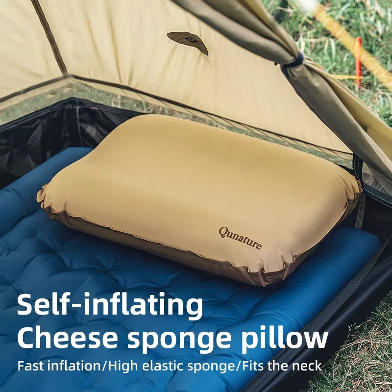 Qunature Camping Kudde Strandkudde Kudde Utomhus Uppblåsbar Kudde