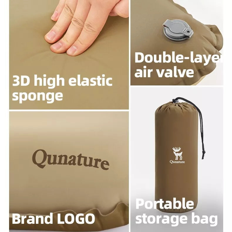 Qunature Camping Kudde Strandkudde Kudde Utomhus Uppblåsbar Kudde
