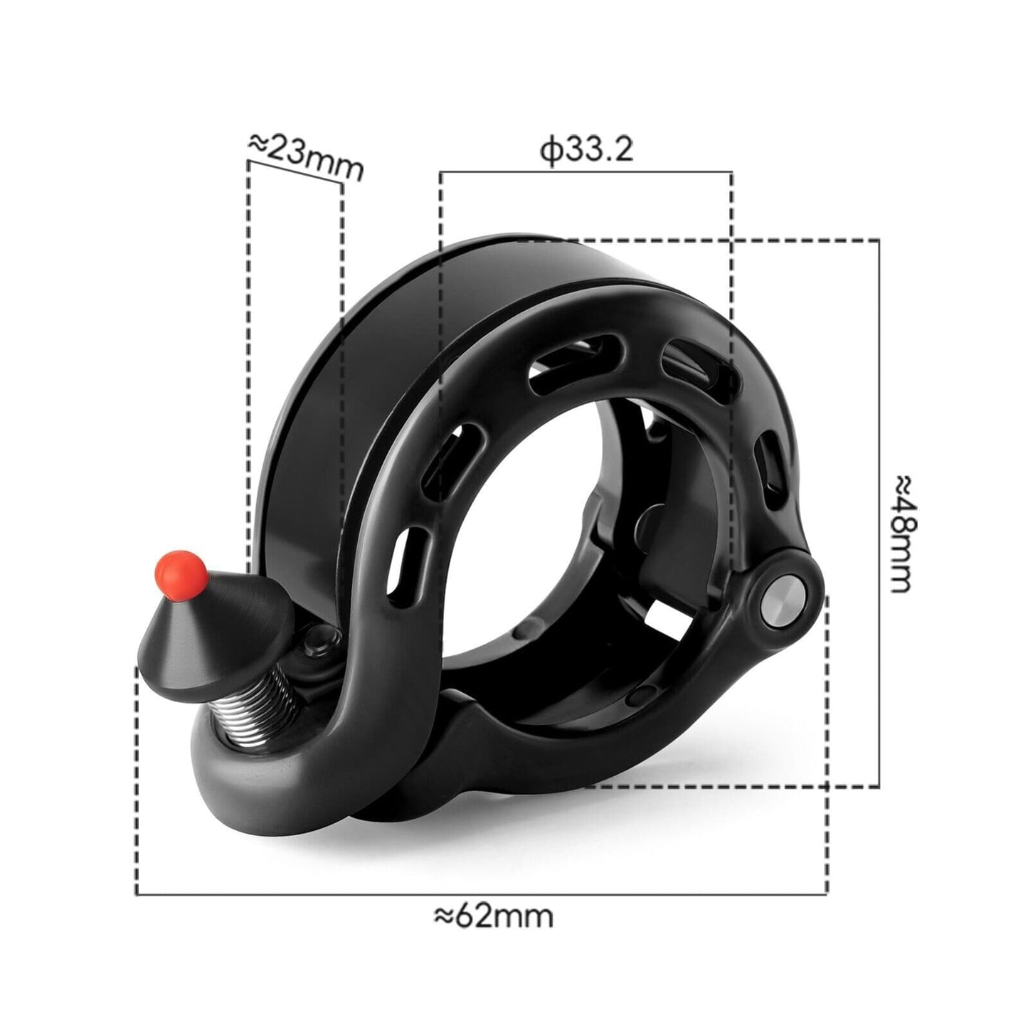 100dB Dold Cykelringklocka, Regntät och Rosttät, ROCKBROS