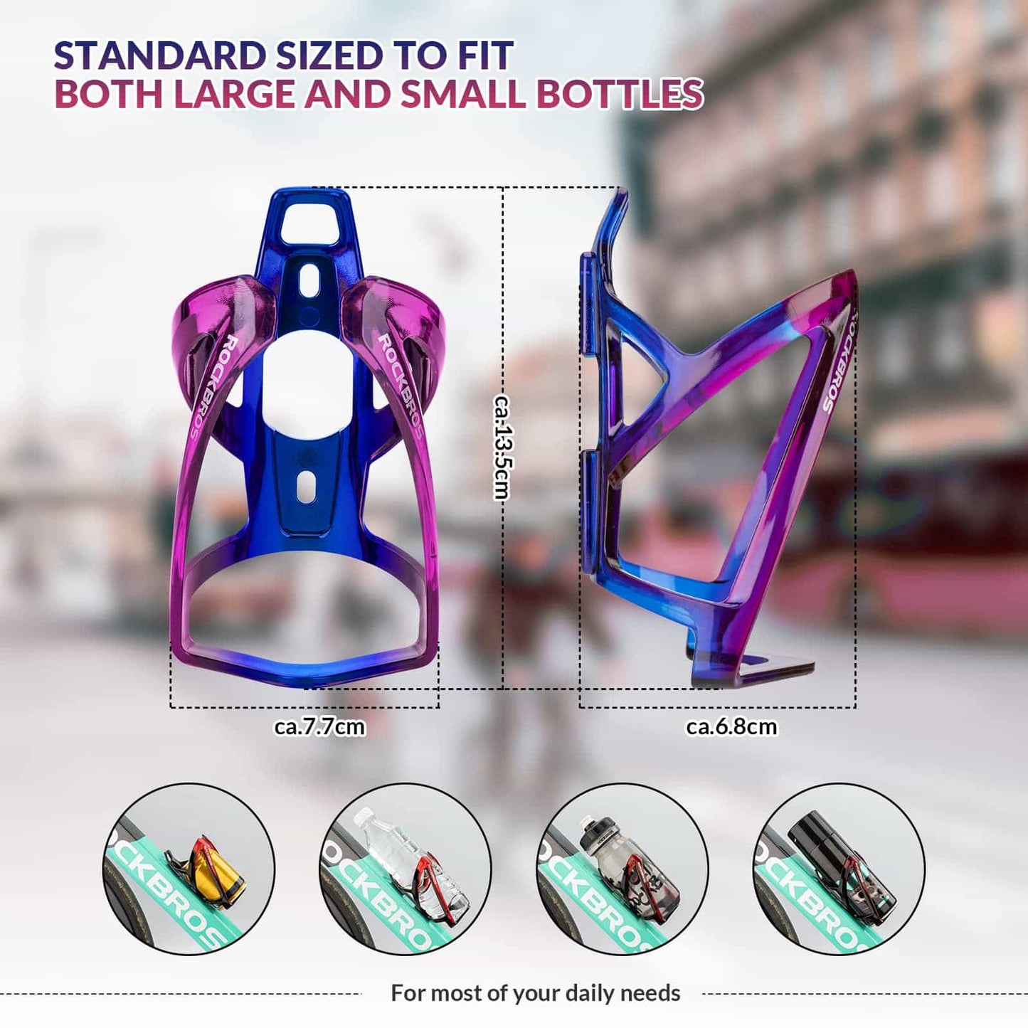 35g lätt PC-cykelflaskhållare ROCKBROS