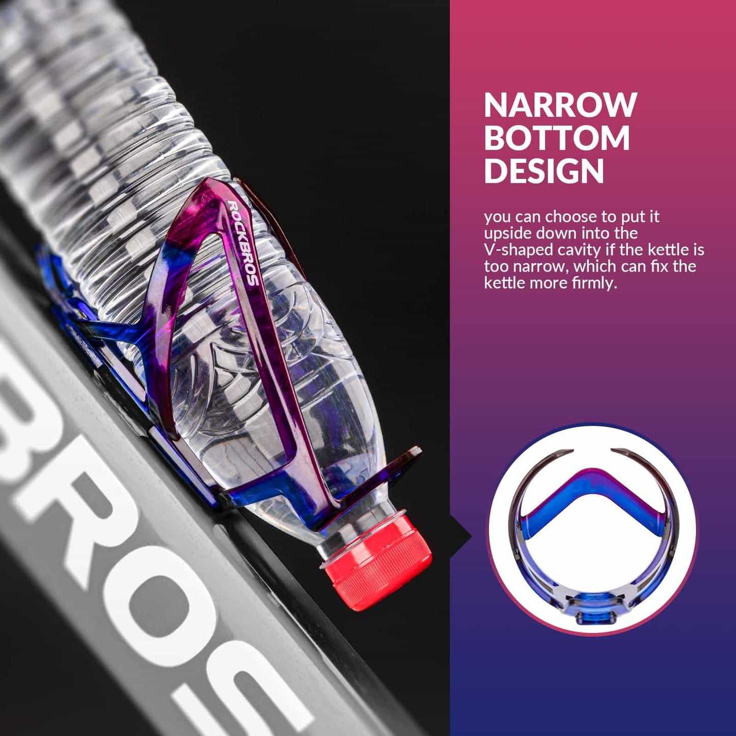 35g lätt PC-cykelflaskhållare ROCKBROS