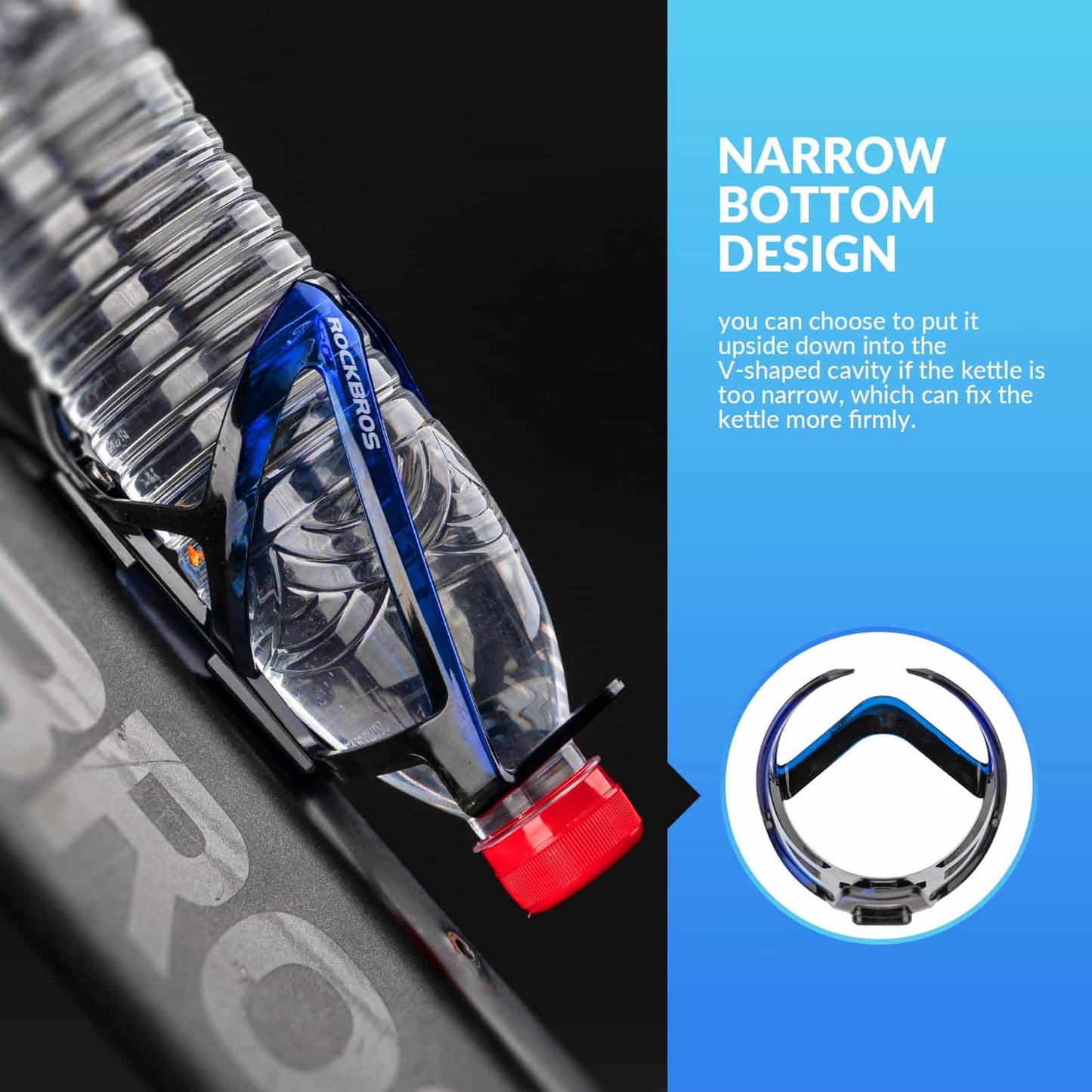 35g lätt PC-cykelflaskhållare ROCKBROS