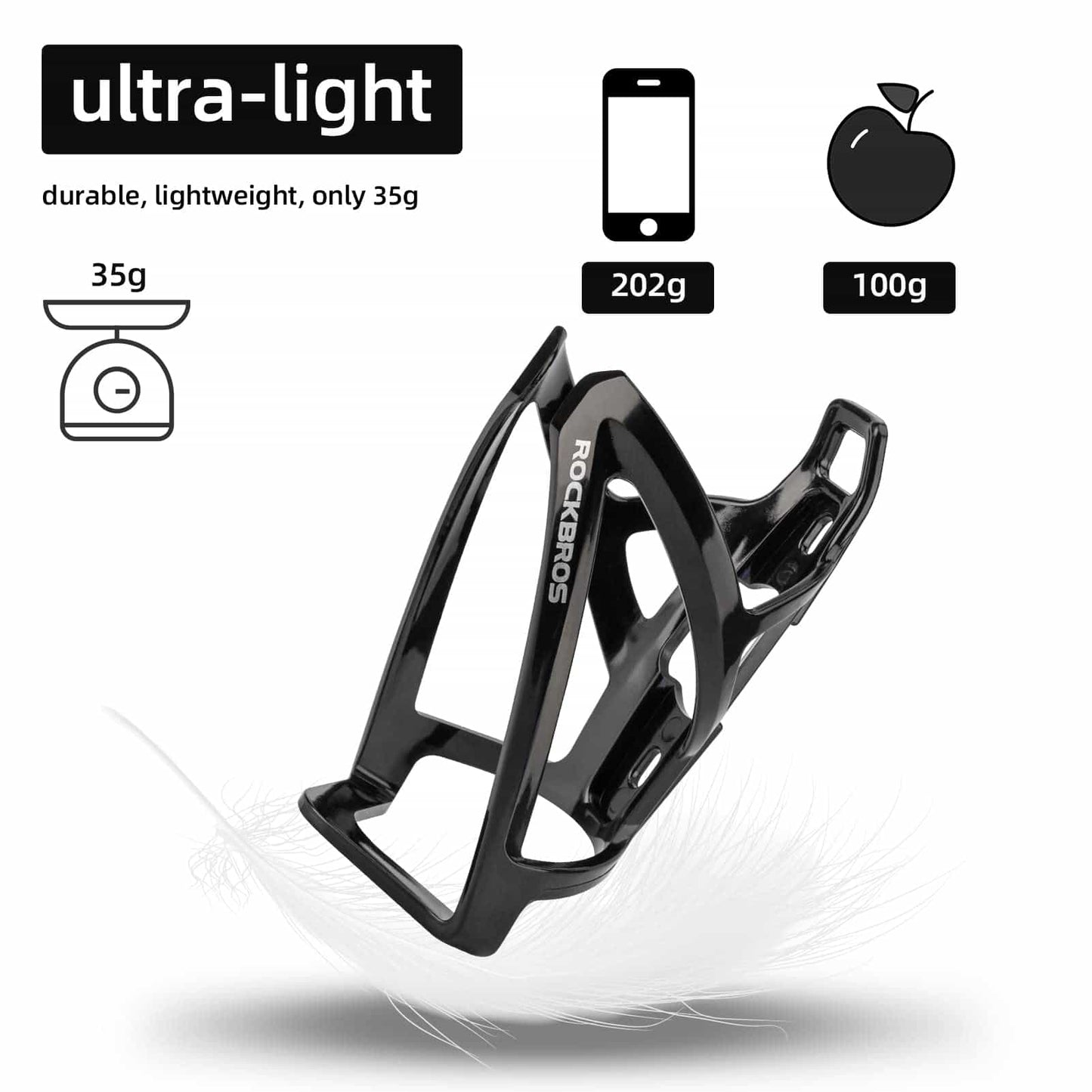 35g lätt PC-cykelflaskhållare ROCKBROS