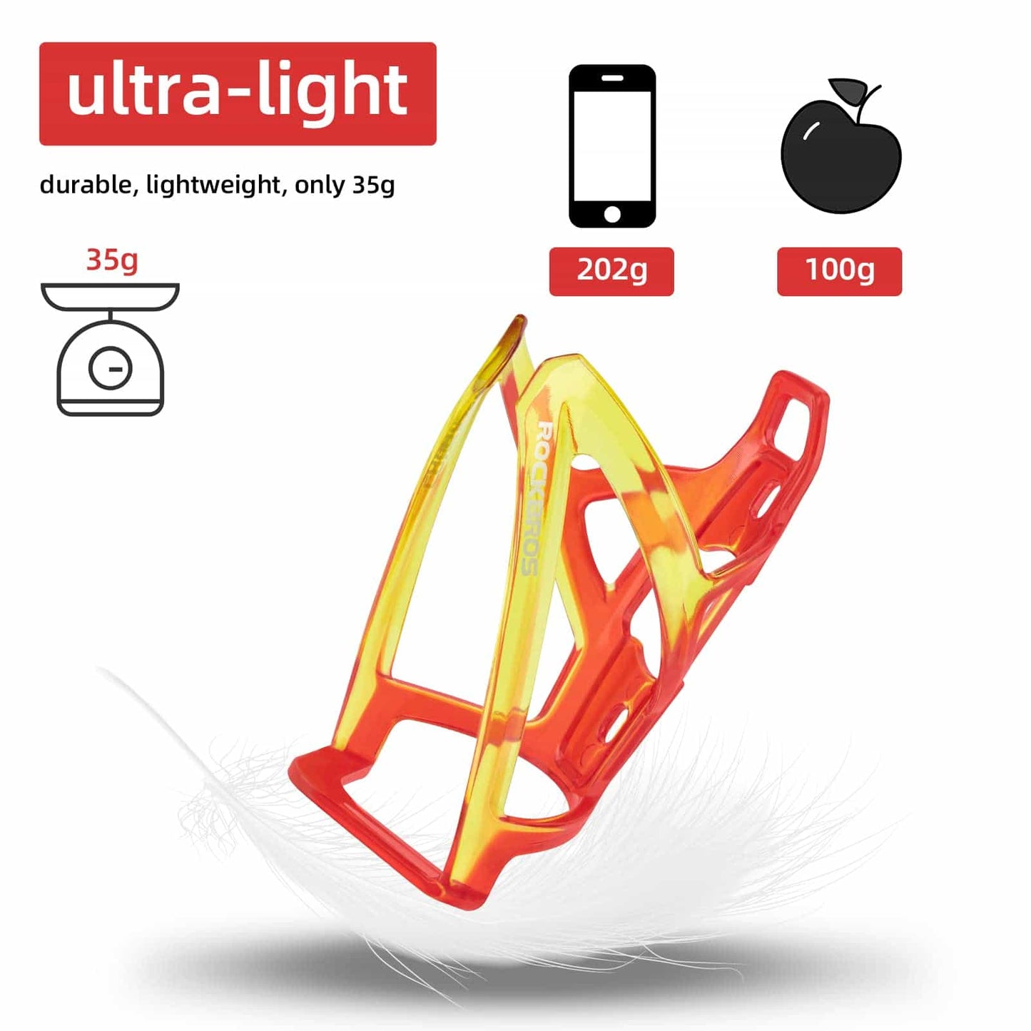 35g lätt PC-cykelflaskhållare ROCKBROS