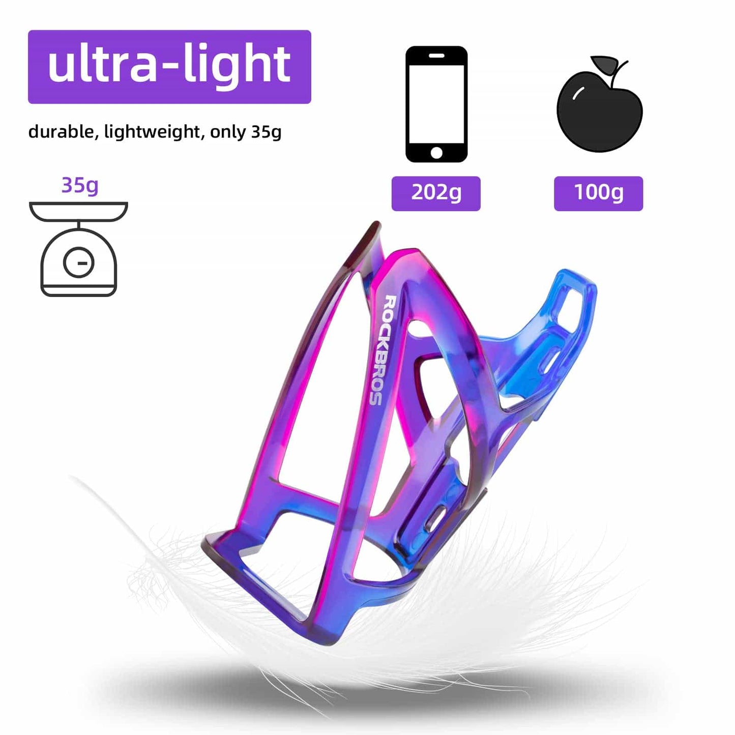 35g lätt PC-cykelflaskhållare ROCKBROS