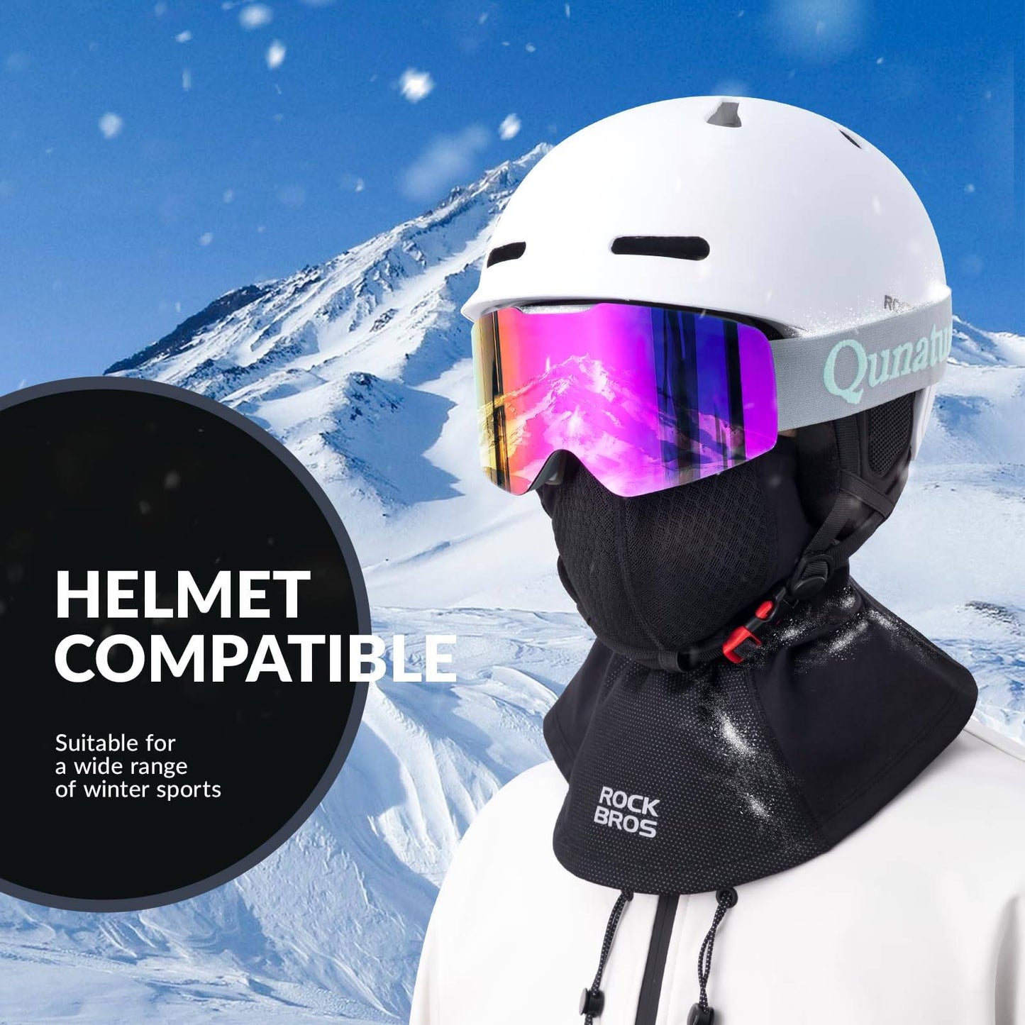 Balaklava Höst Vinter Skidmask Andningsbar Ansiktshuva ROCKBROS