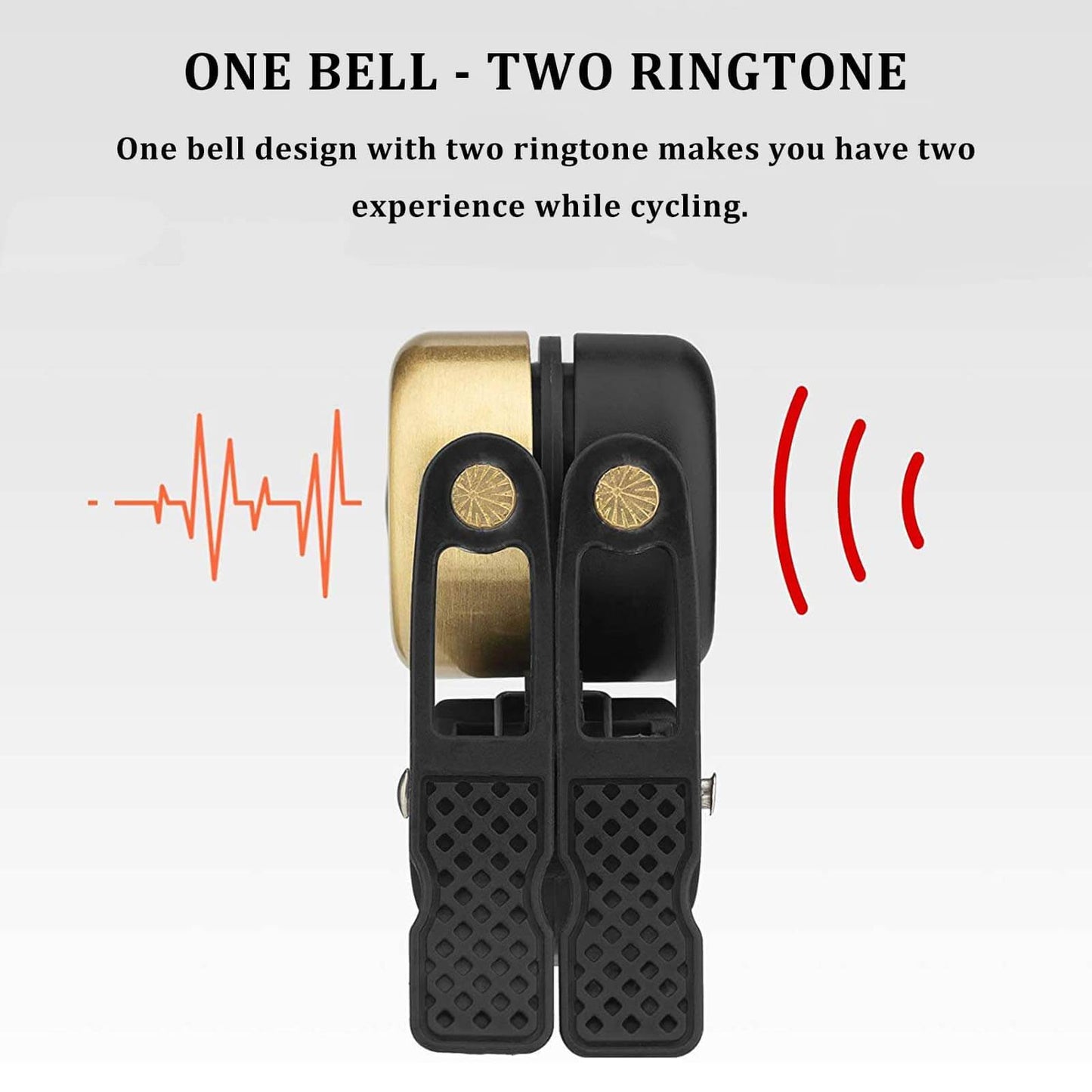 Klassisk cykelklocka i mässing Mini cykelklockor 1-2 ringsignal ROCKBROS