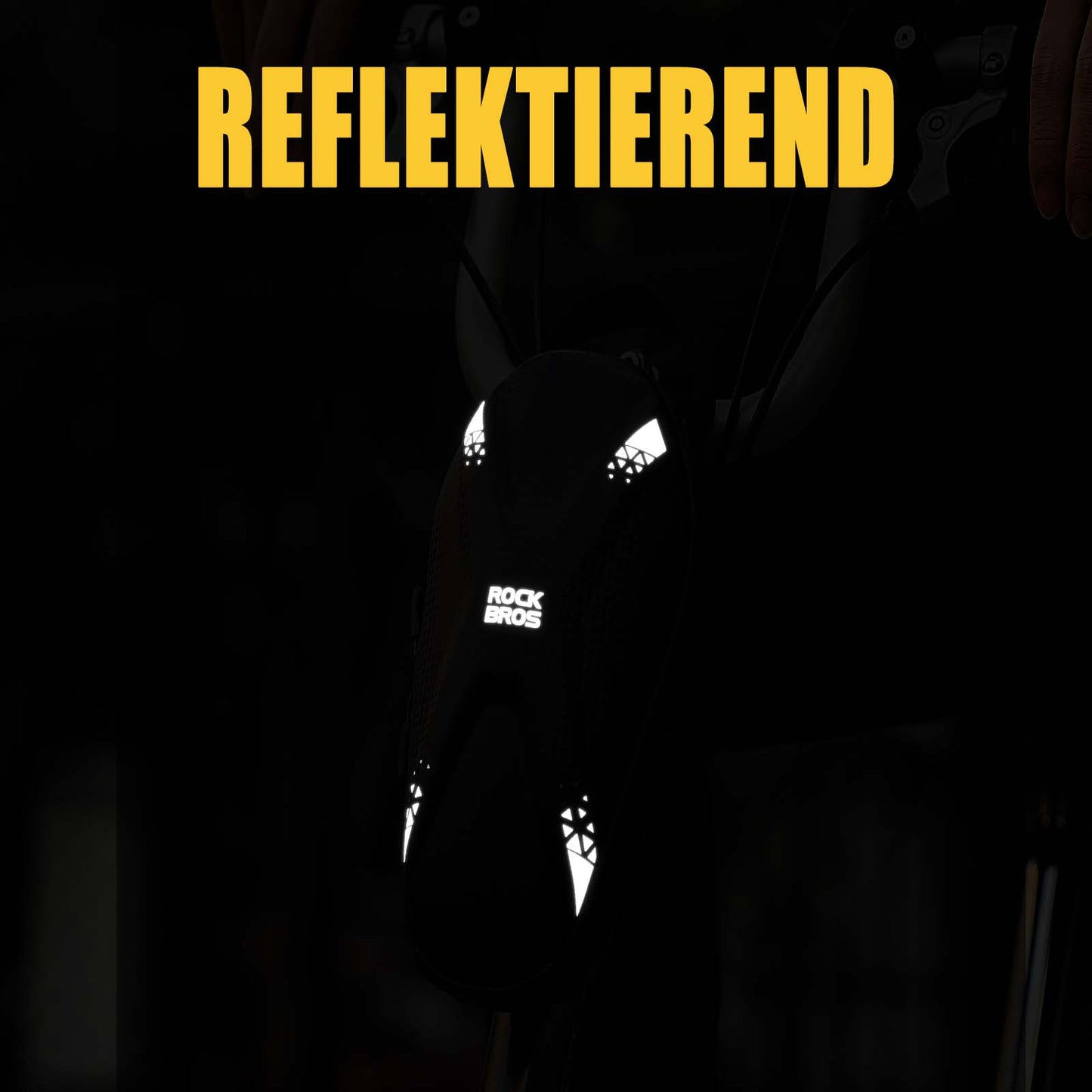 Styrväska för elscooter, vattentät framväska med USB-portar, ROCKBROS