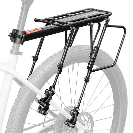 Justerbar cykelpakethållare med snabbkoppling och reflex, ROCKBROS