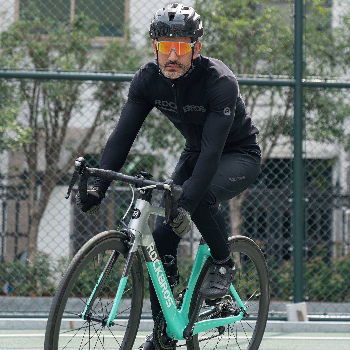 Vintercykeljacka, vindtäta cykelkläder, sportiga, ROCKBROS