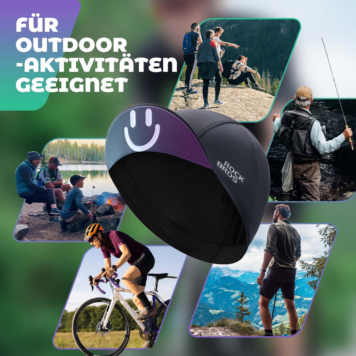 Sommarcykelkeps, antisvett, lätt cykelkeps, unisex, ROCKBROS