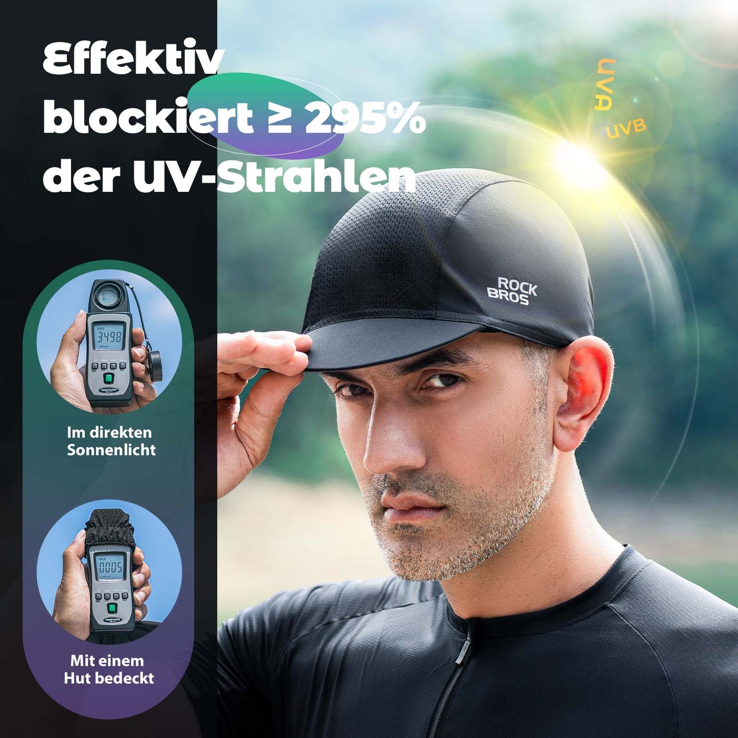 Sommarcykelkeps, antisvett, lätt cykelkeps, unisex, ROCKBROS