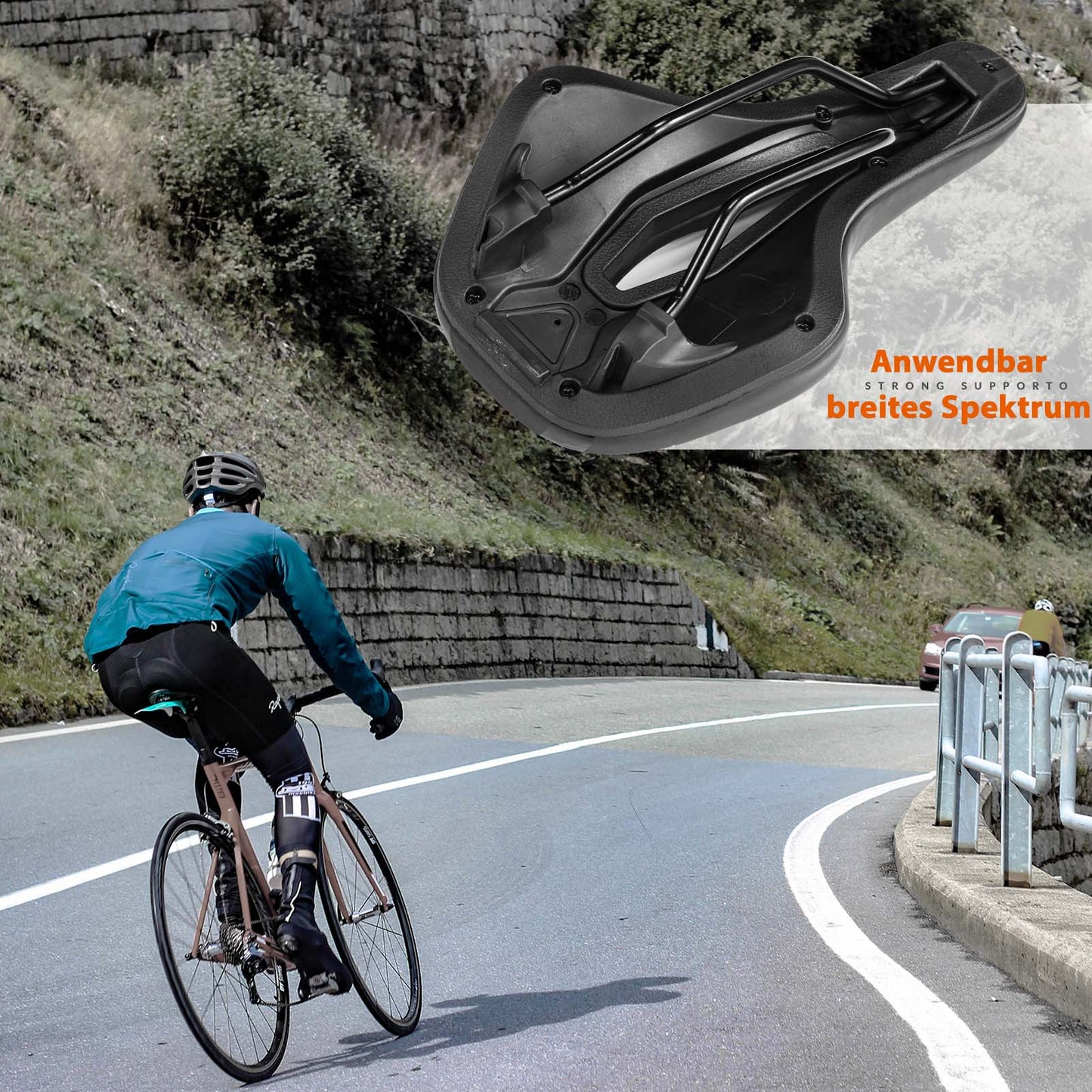 Cykelsadel Ergonomisk Stötdämpande Cykelsadel Unisex ROCKBROS