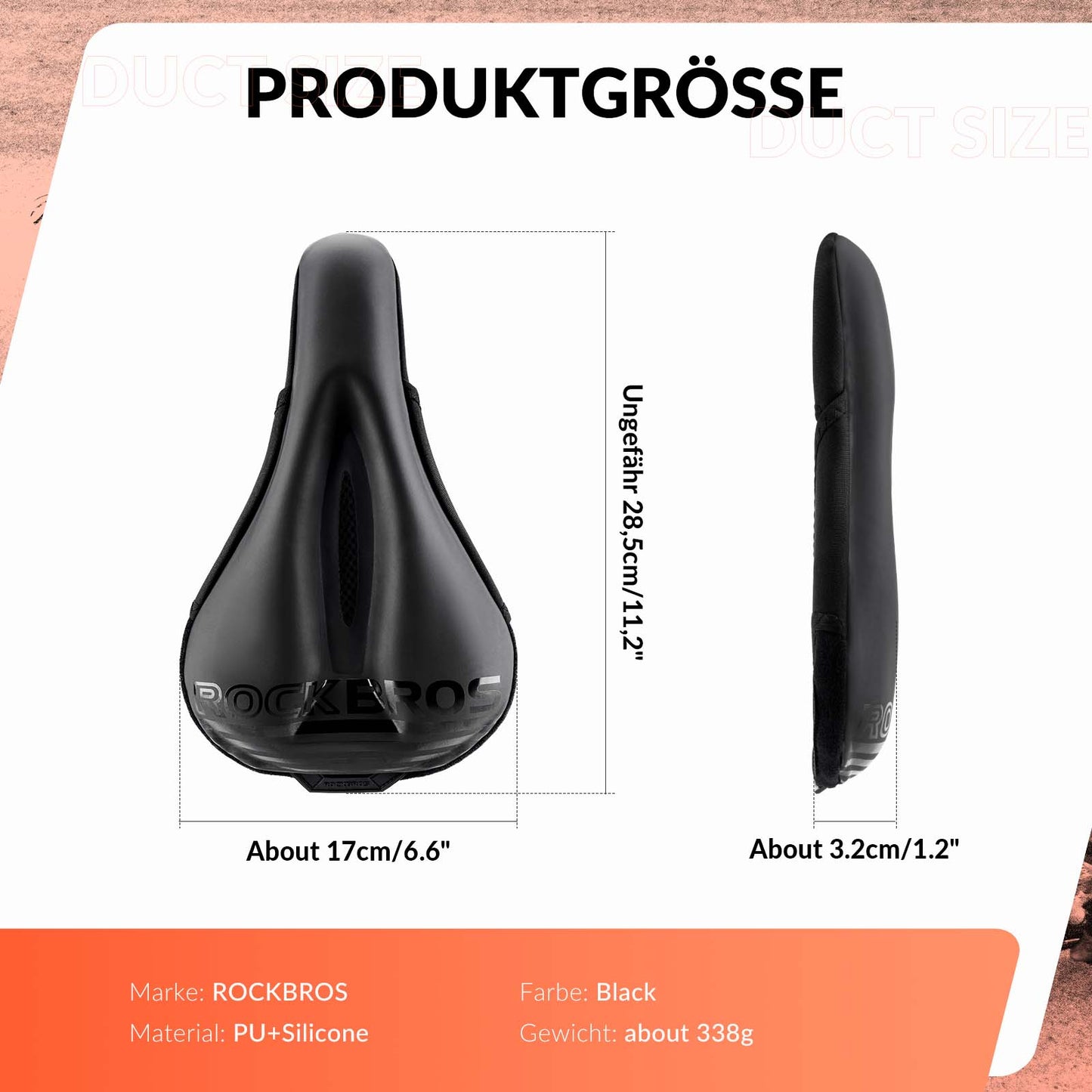 Cykelsadelskydd Gelvadderat Mjukt Cykelsadelskydd ROCKBROS