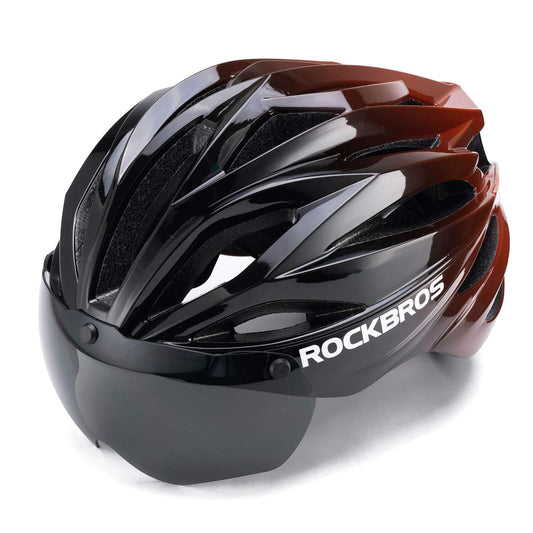 ROCKBROS Cykelhjälm Magnetisk Avtagbar MTB-hjälm med Visir