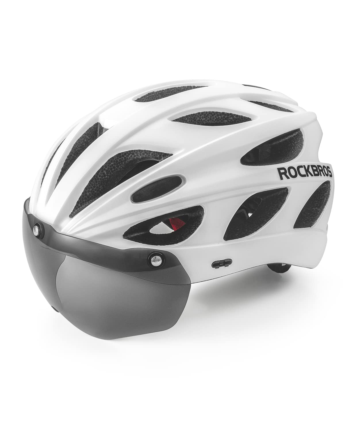 ROCKBROS Cykelhjälm med integrerade avtagbara magnetglasögon & visir