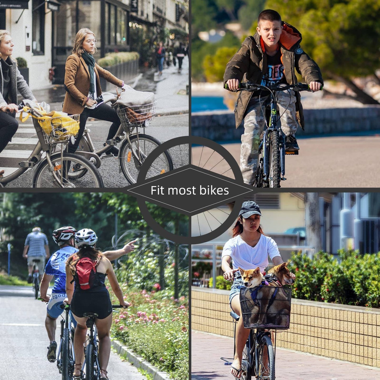 Retro cykelklocka, MTB-klocka, rostfritt stål, högljudd, klassisk, ROCKBROS