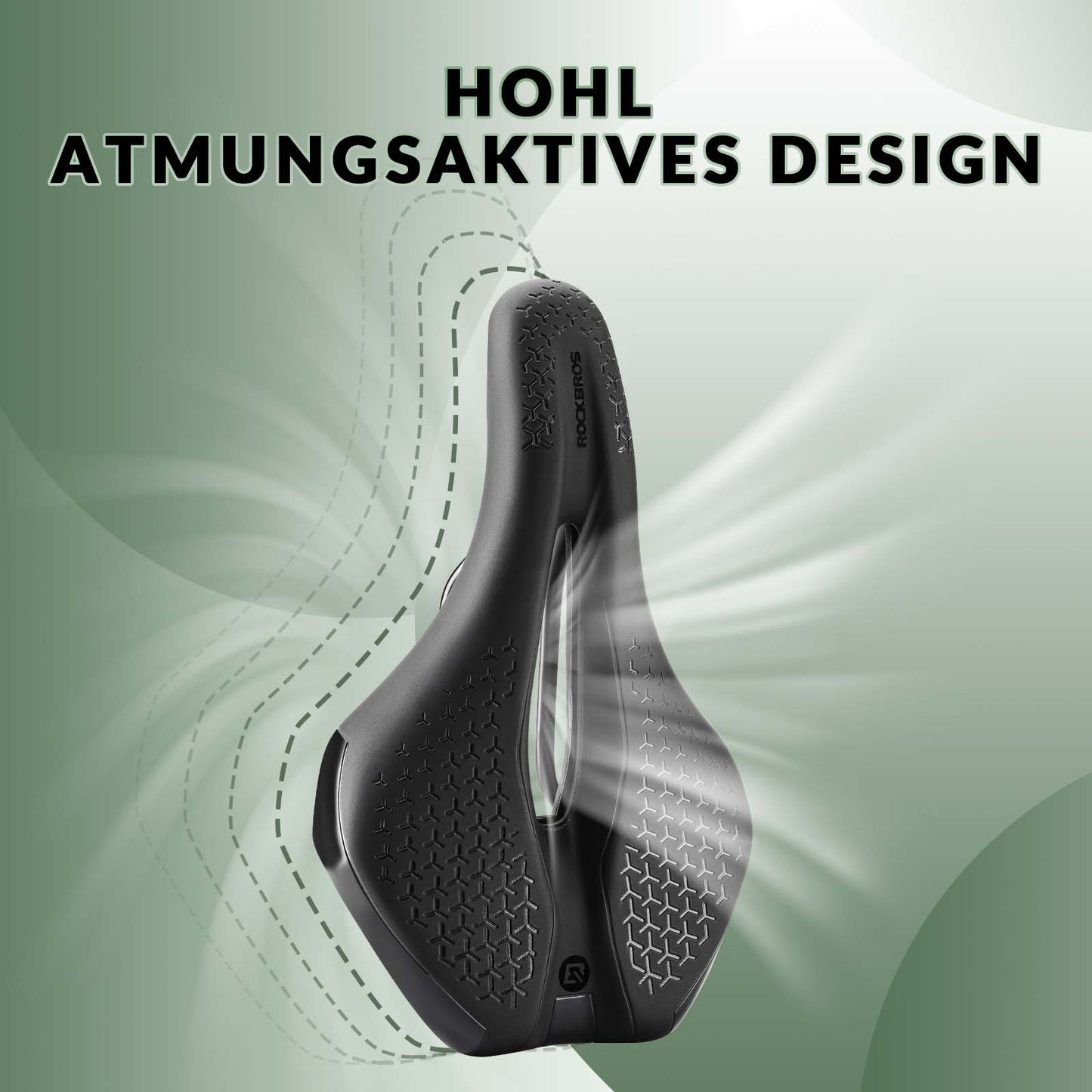 Bekväm ihålig ergonomisk cykelsadel med halkfri cykelsadel från ROCKBROS