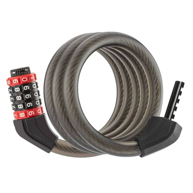 Cykellås med 5-siffrigt kombinationslås av PVC och stål ROCKBROS