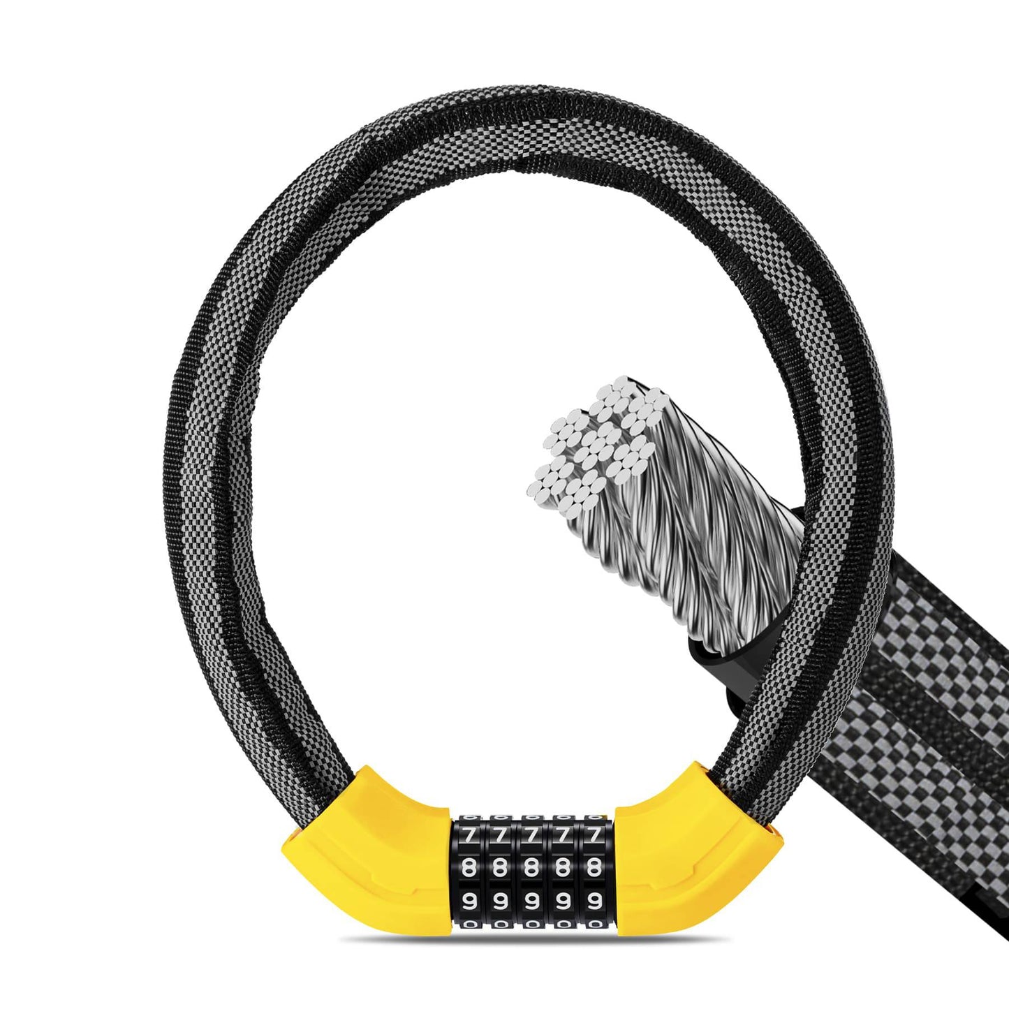 Cykellås kombinationslås 19 mm tjockt ROCKBROS