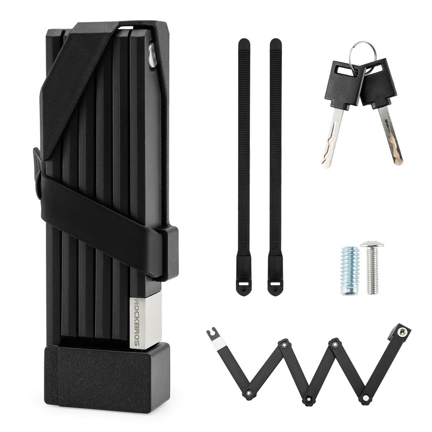 Hopfällbart cykellås med fäste ROCKBROS