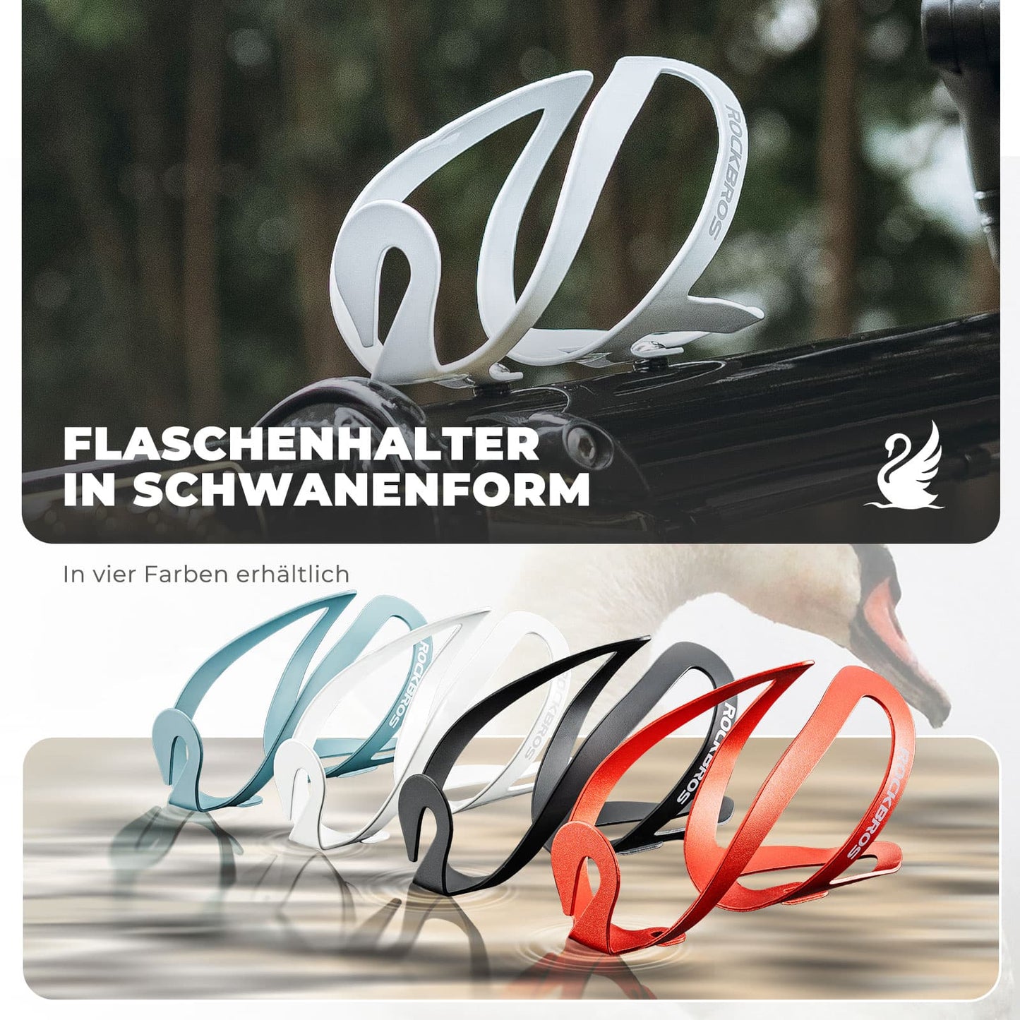 Flaskhållare cykeltillbehör lättviktscykelhållare ROCKBROS