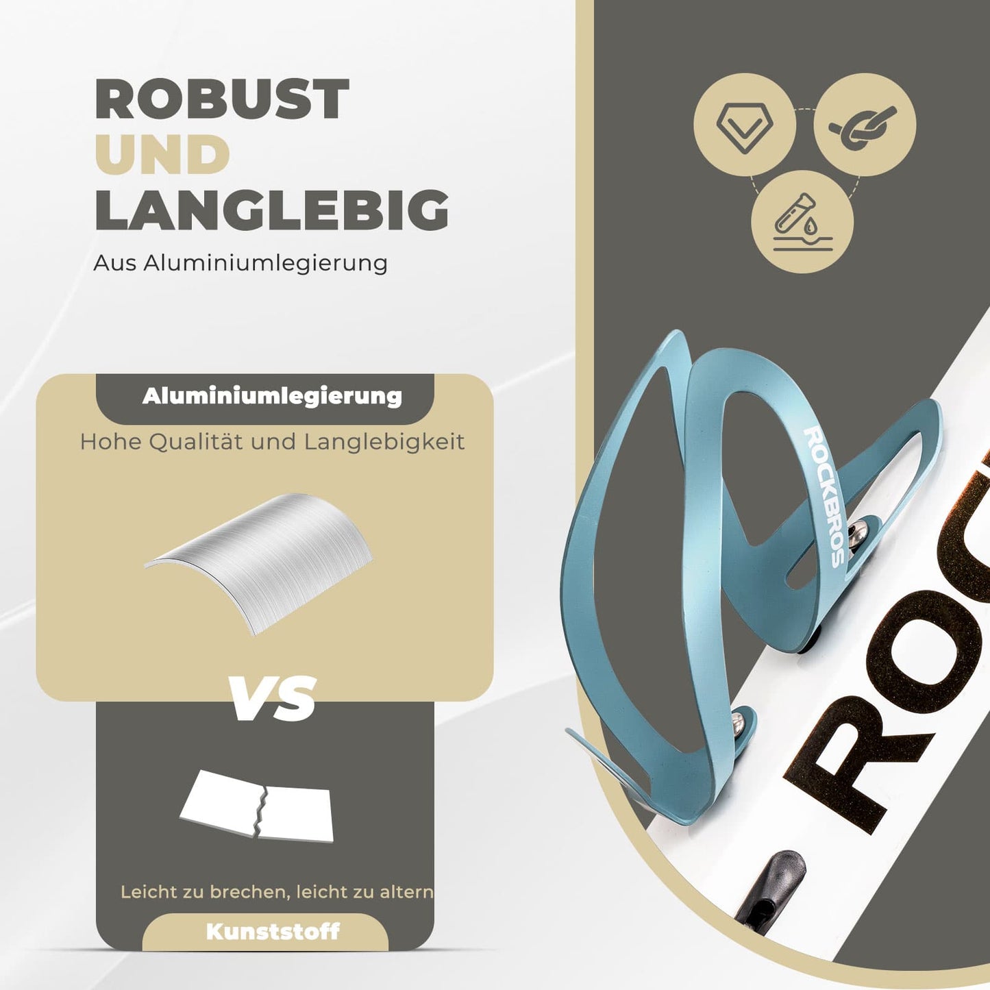 Flaskhållare cykeltillbehör lättviktscykelhållare ROCKBROS