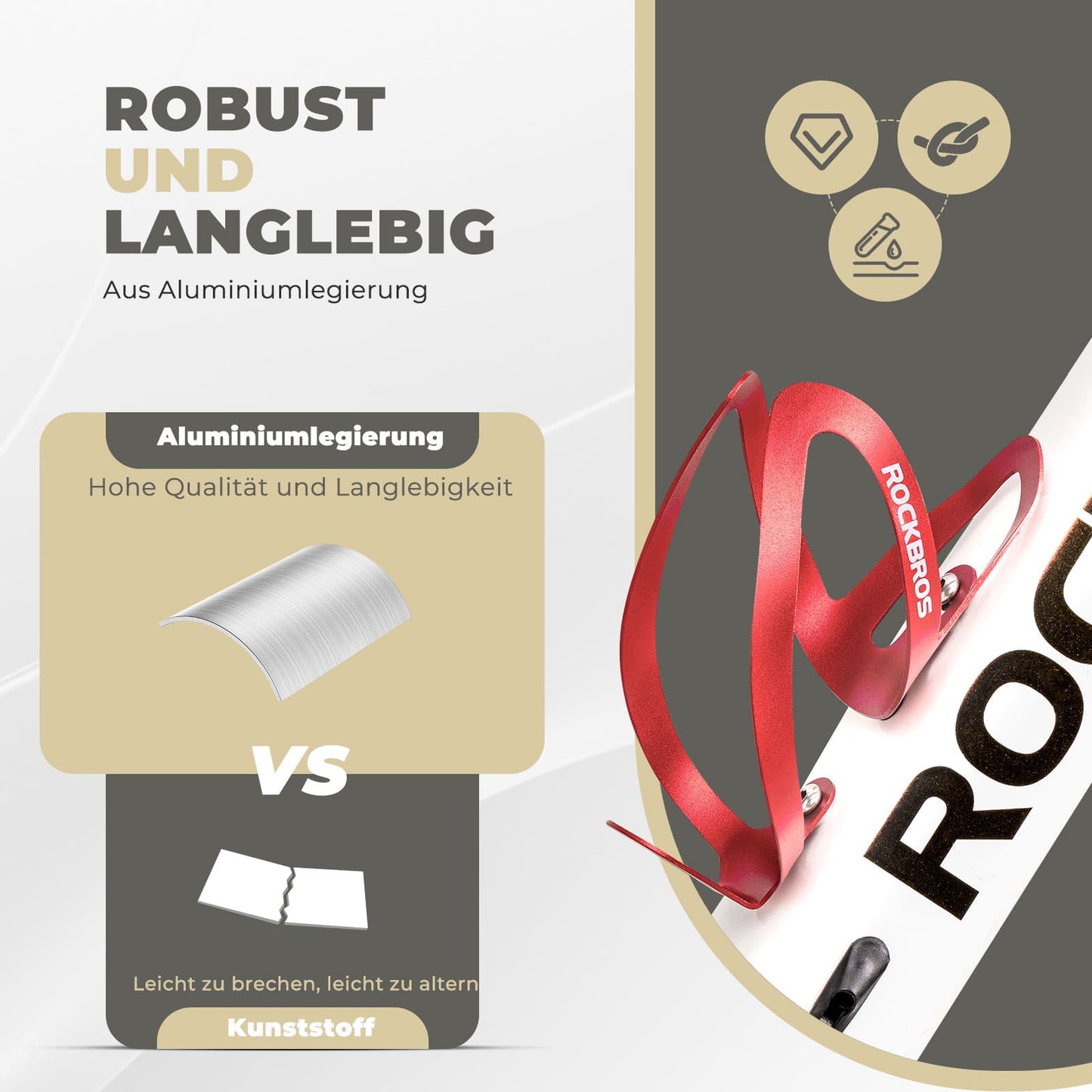 Flaskhållare cykeltillbehör lättviktscykelhållare ROCKBROS