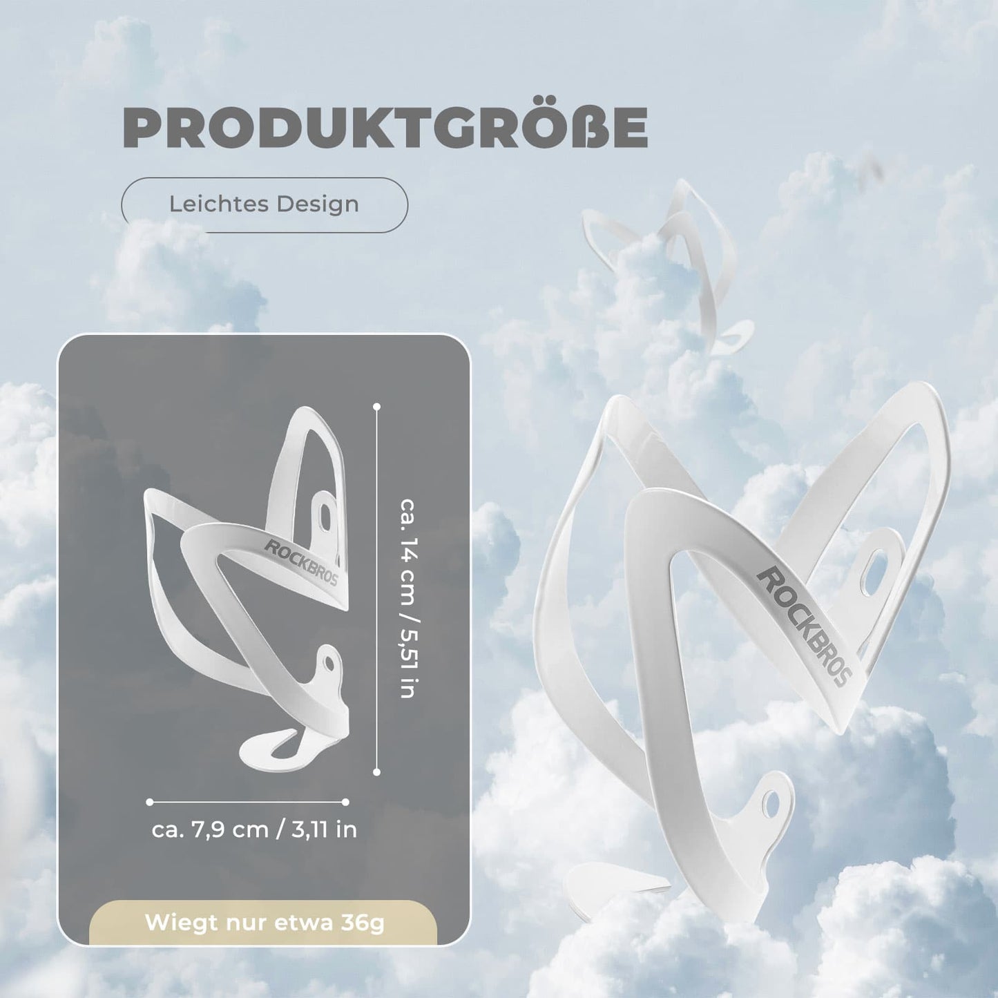 Flaskhållare cykeltillbehör lättviktscykelhållare ROCKBROS