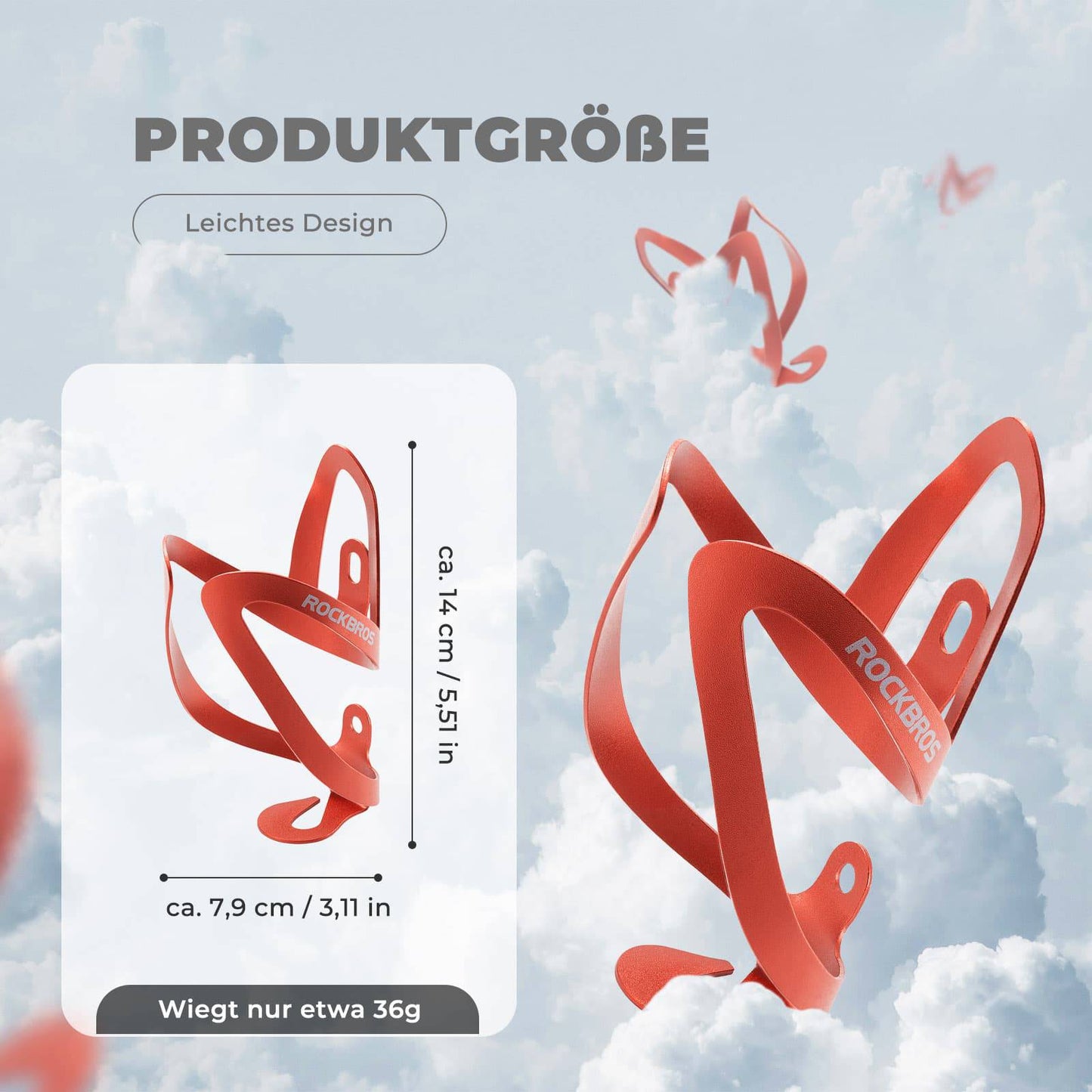 Flaskhållare cykeltillbehör lättviktscykelhållare ROCKBROS