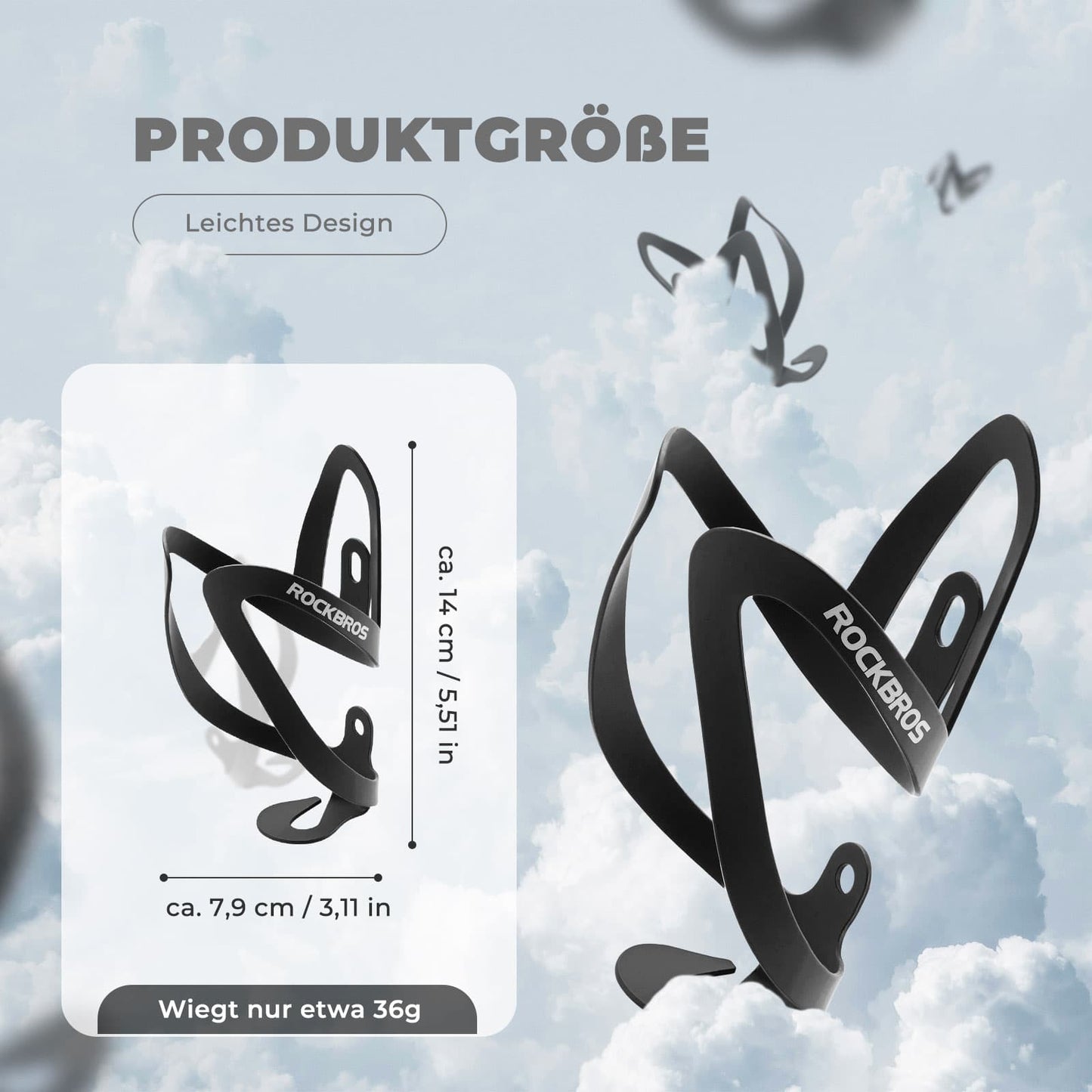 Flaskhållare cykeltillbehör lättviktscykelhållare ROCKBROS