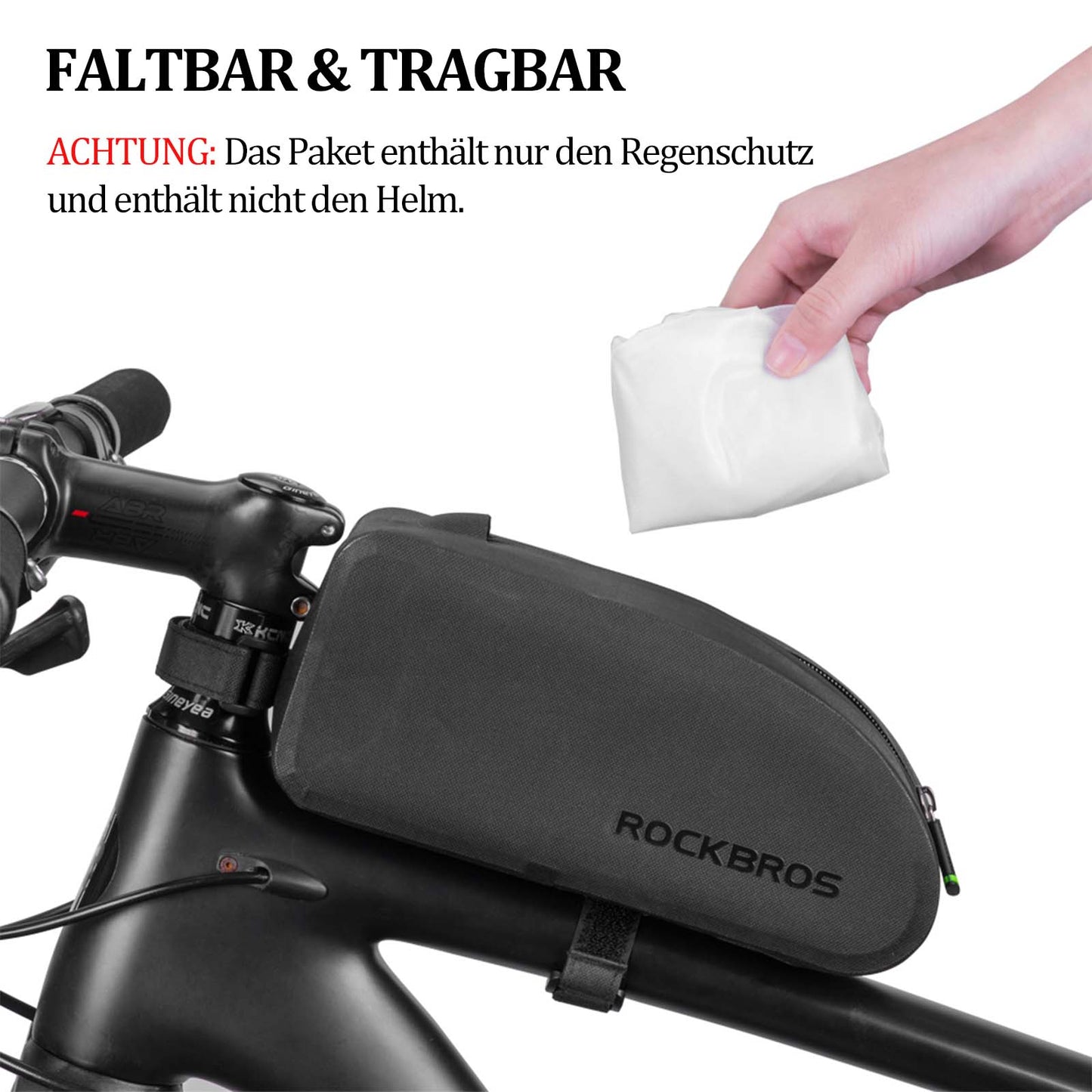 Vattentätt och dammtätt hjälmskydd för cykelhjälmar, ROCKBROS