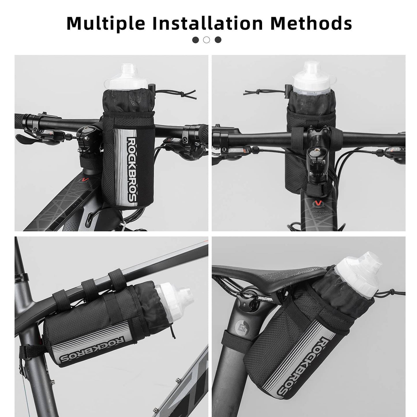 Isolerad cykelväska med vattenflaskhållare och mobiltelefonficka ROCKBROS