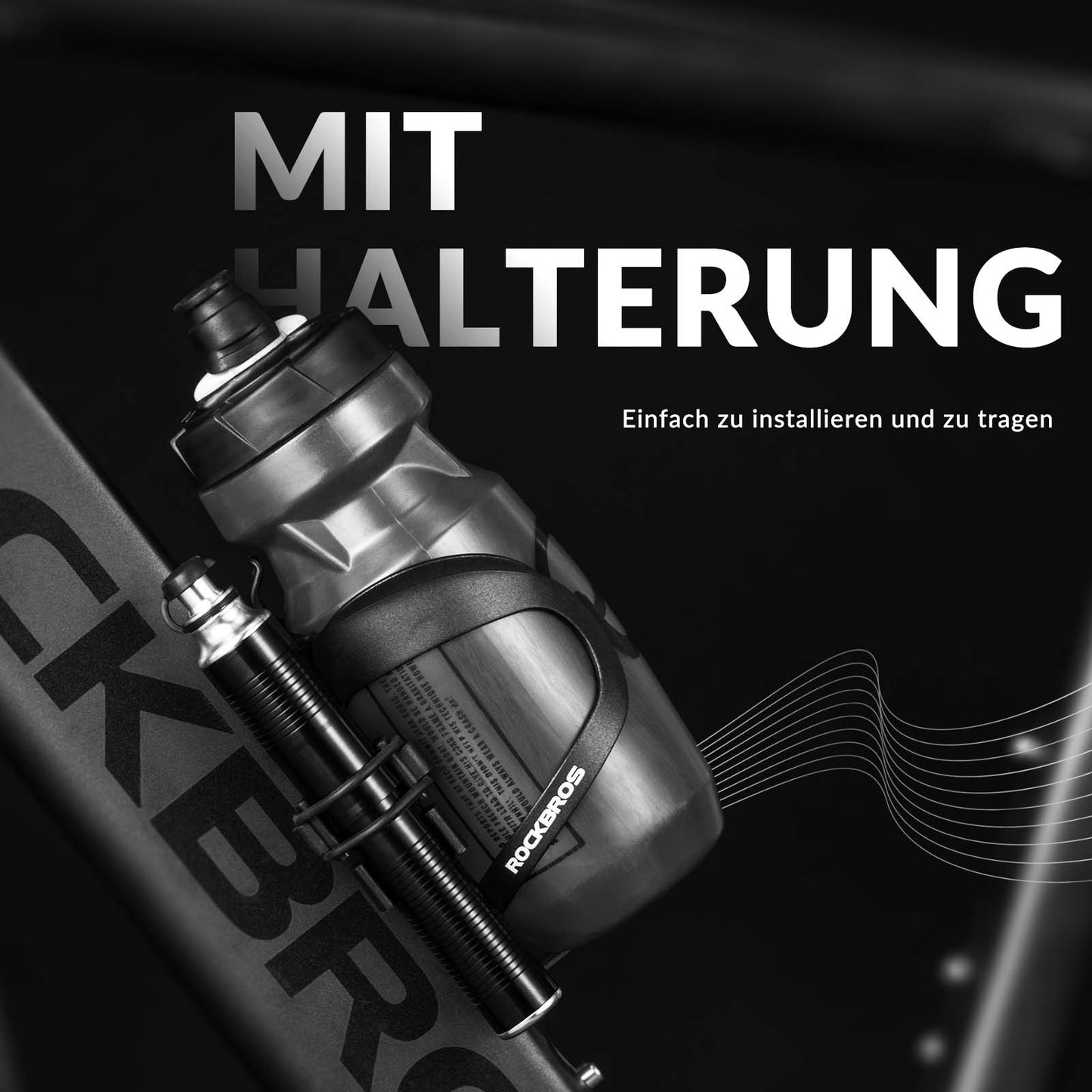 ROCKBROS handpump i aluminium för Schrader- och Presta-ventiler