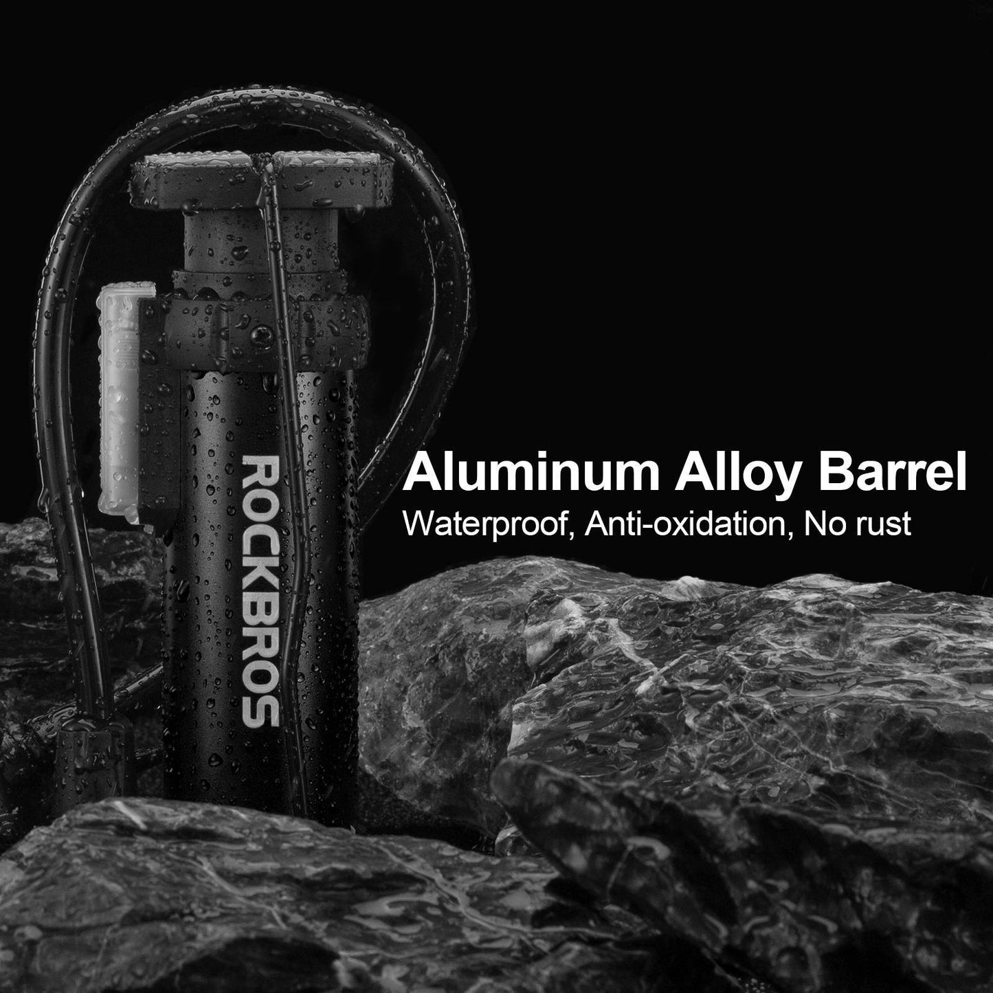 Mini Portable Air Pump Fotpump för alla ventiler SV/AV ROCKBROS