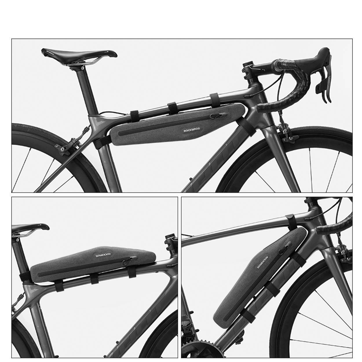 Multifunktionell cykelväska, 100 % vattentät, 1,5 l, ROCKBROS