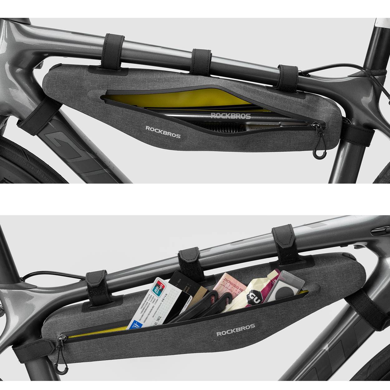 Multifunktionell cykelväska, 100 % vattentät, 1,5 l, ROCKBROS