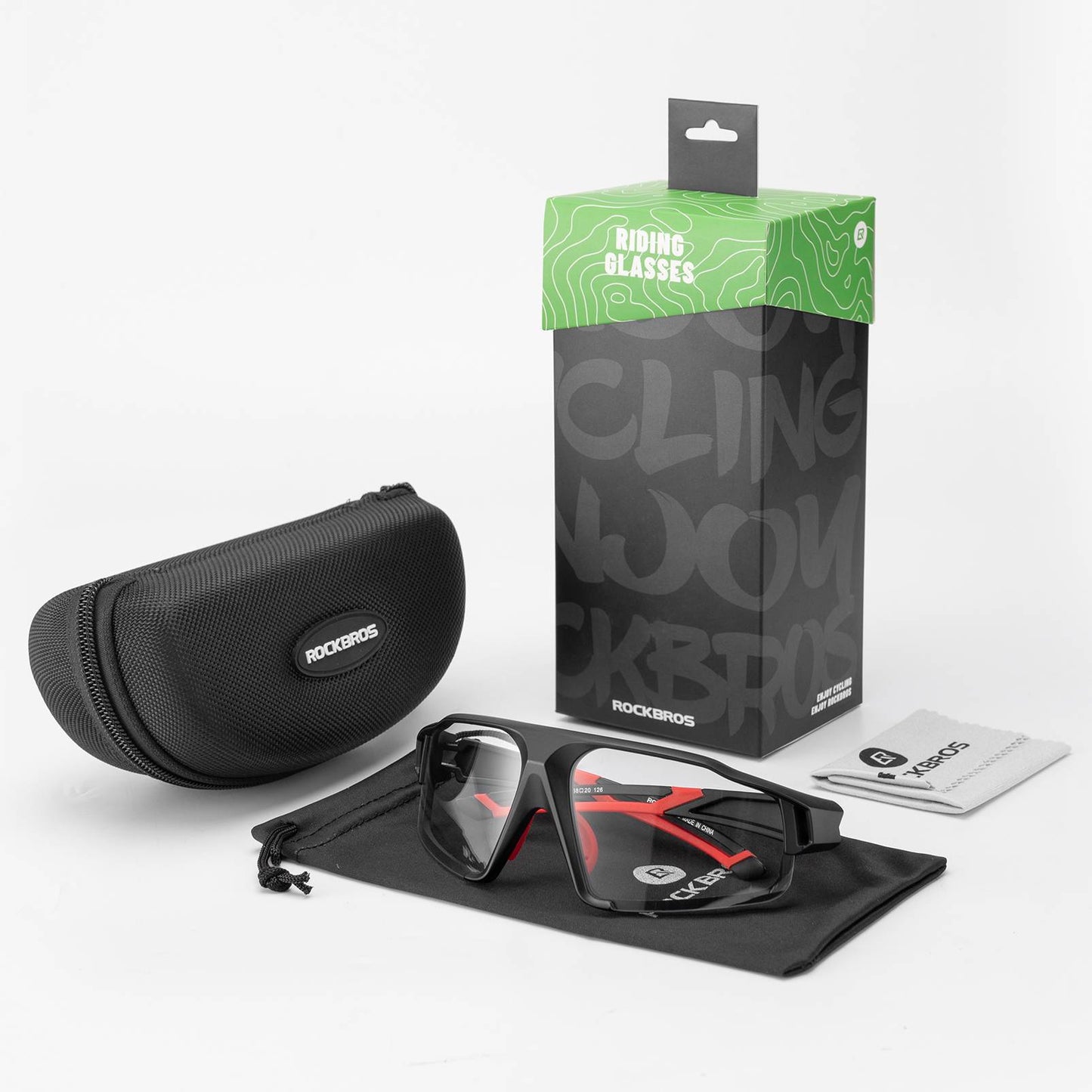 Fotokromatiska solglasögon för utomhusaktiviteter, unisex, ROCKBROS