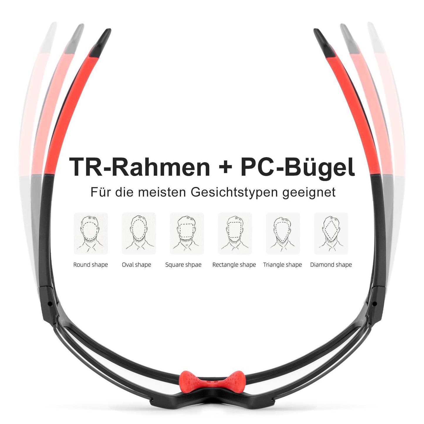 Fotokromatiska solglasögon för utomhusaktiviteter, unisex, ROCKBROS