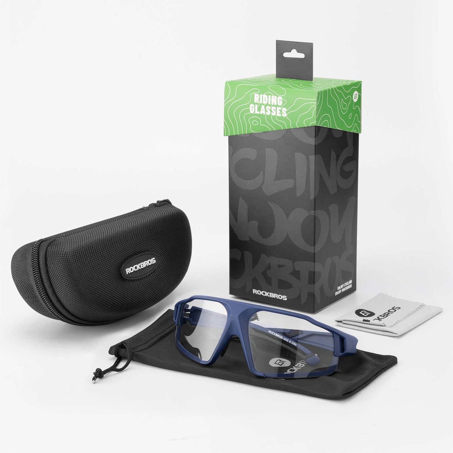 Fotokromatiska solglasögon för utomhusaktiviteter, unisex, ROCKBROS