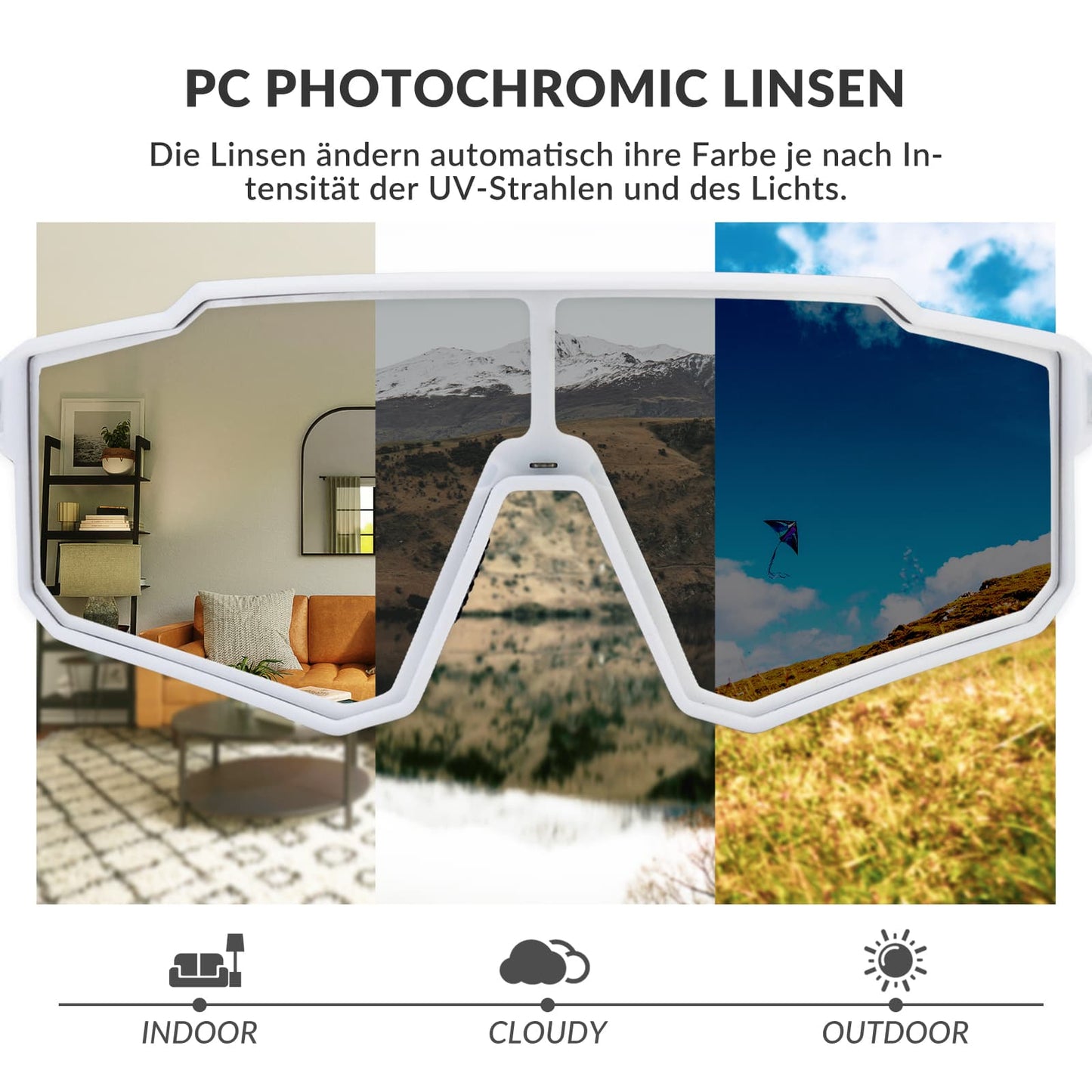 Polariserade cykelsolglasögon, sportsolglasögon för utomhussporter, ROCKBROS