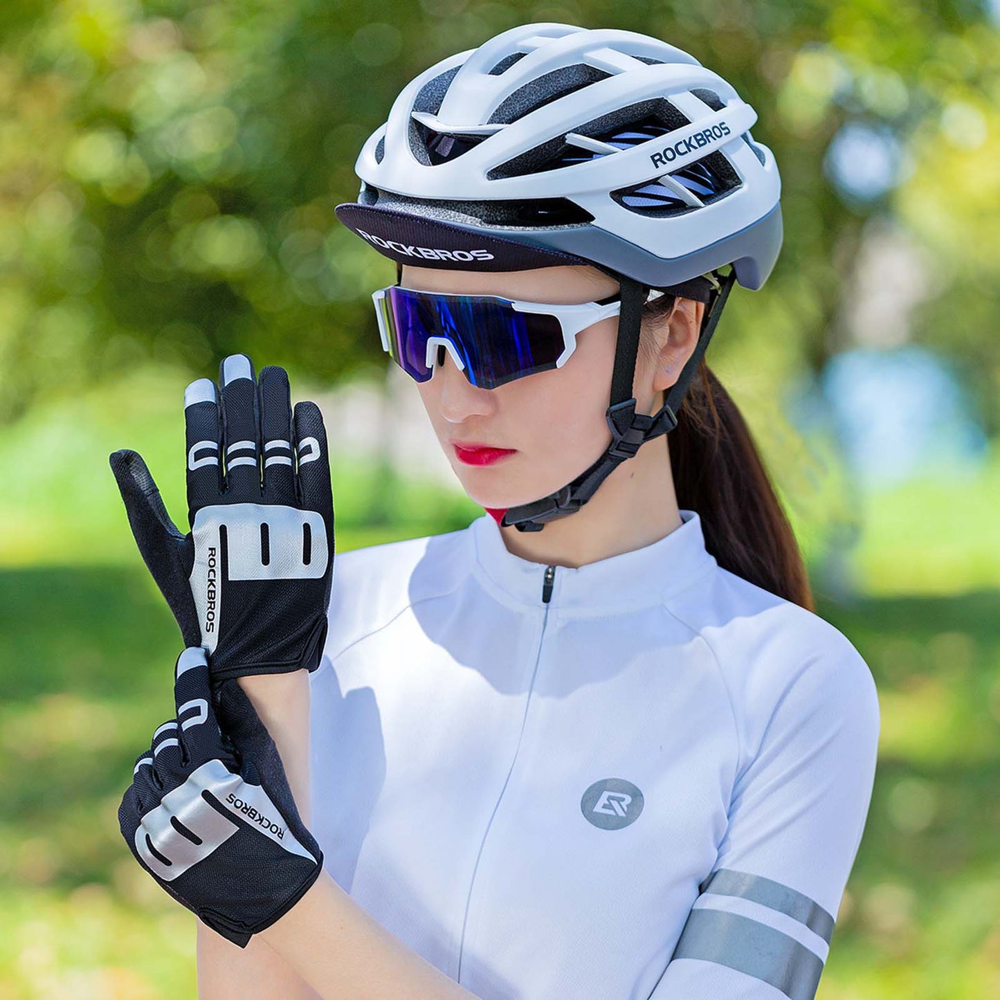 Ridhandskar Fullfinger SBR Herrsporthandskar M-XXL ROCKBROS